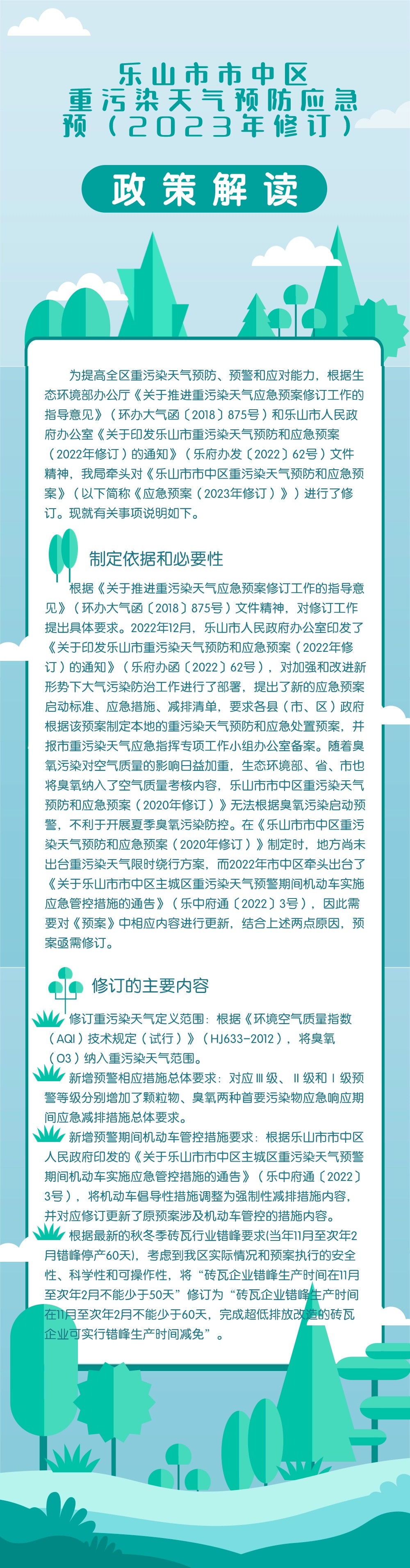 植树节绿色环保倡议书文章长图